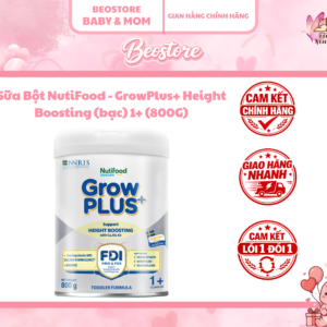 Sữa Bột NutiFood - GrowPlus+ Height Boosting (bạc) (800G)