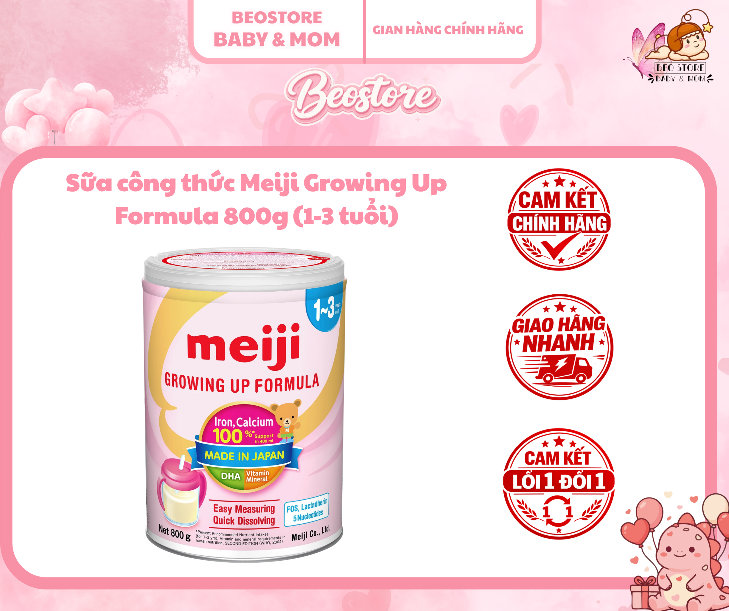 Sữa công thức Meiji Growing Up Formula 800g