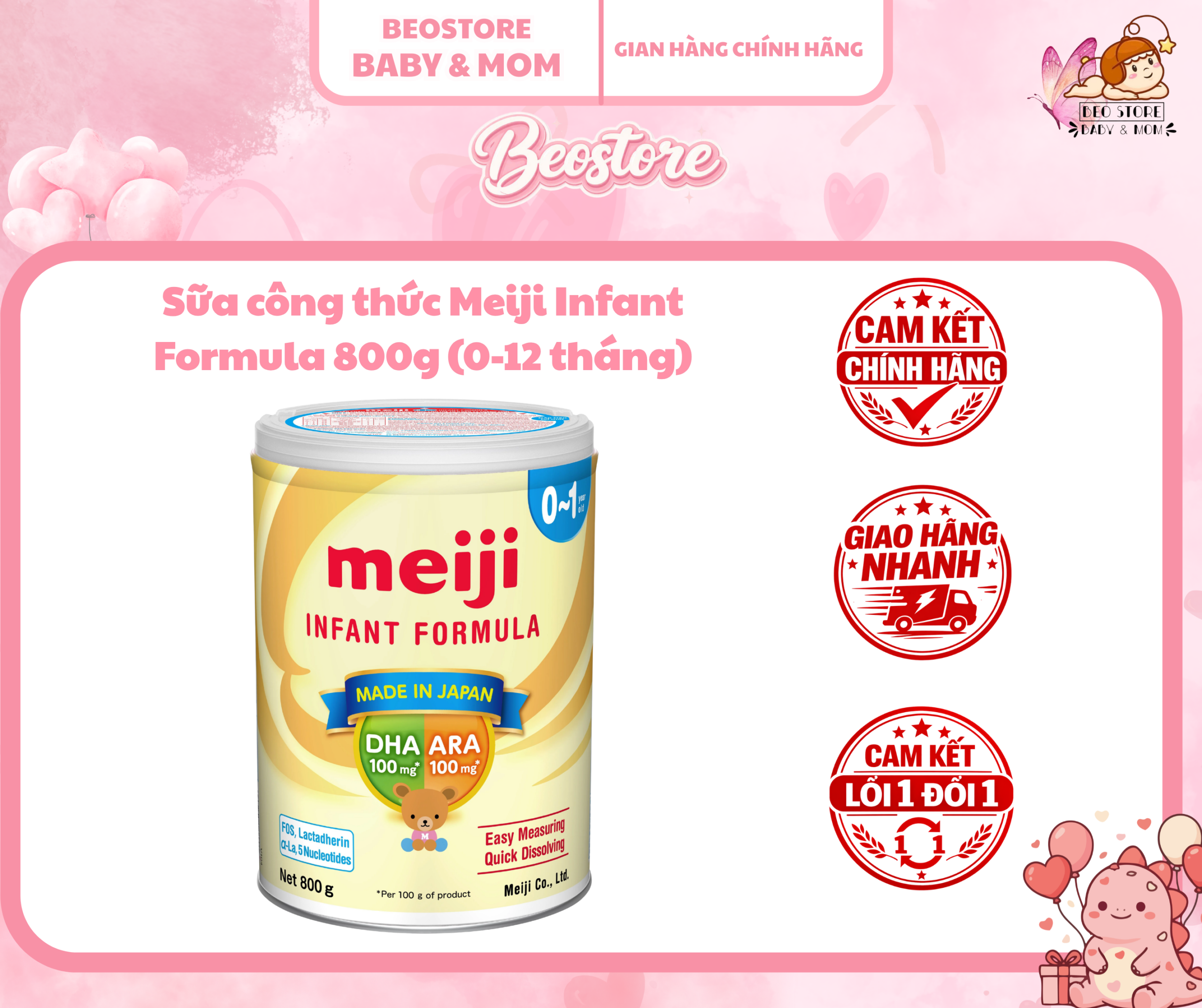 Sữa công thức Meiji Growing Up Formula 800g - Ảnh 2
