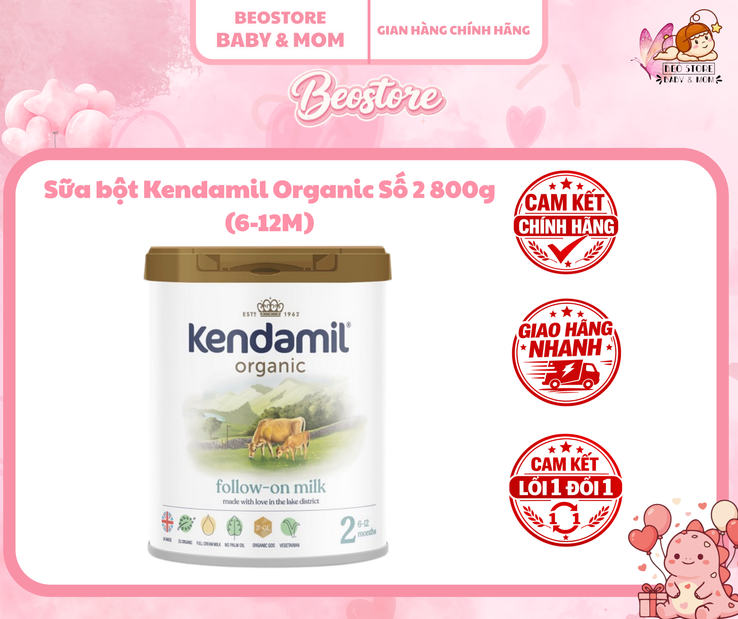 Sữa bột Kendamil Organic 800g - Ảnh 2