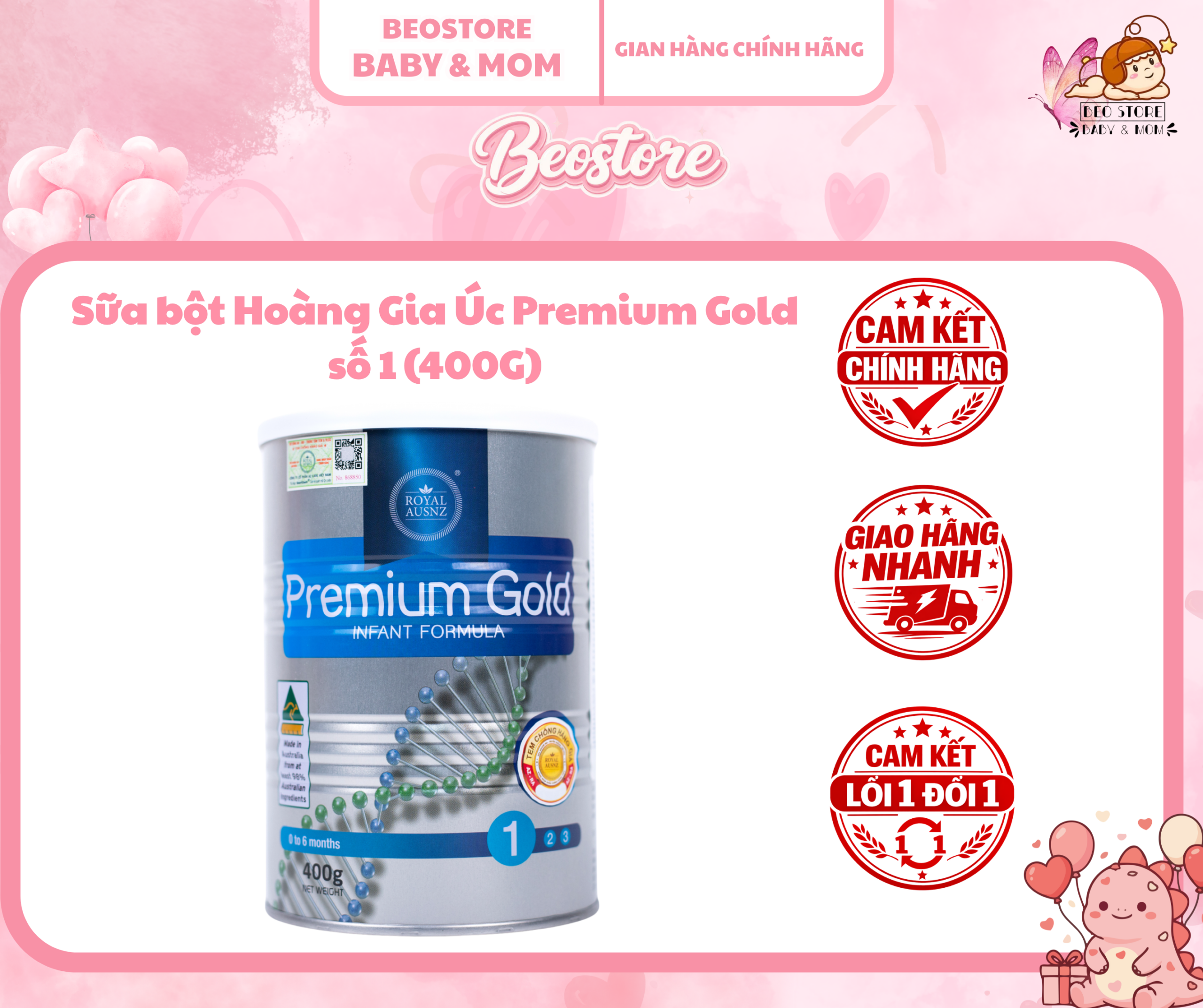 Sữa bột Hoàng Gia Úc Premium Gold