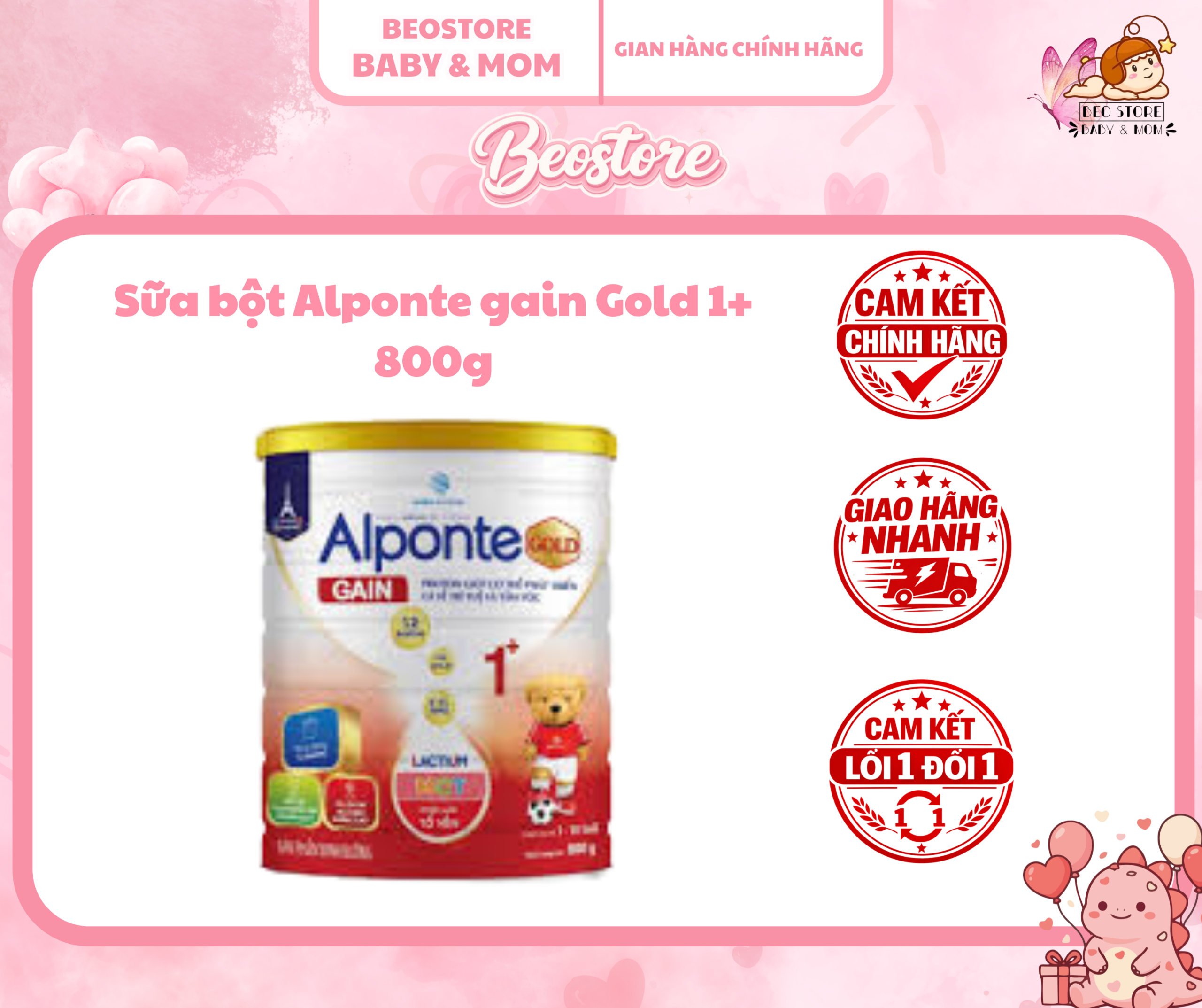 Sữa bột Alponte Gain Gold 800G - Ảnh 2