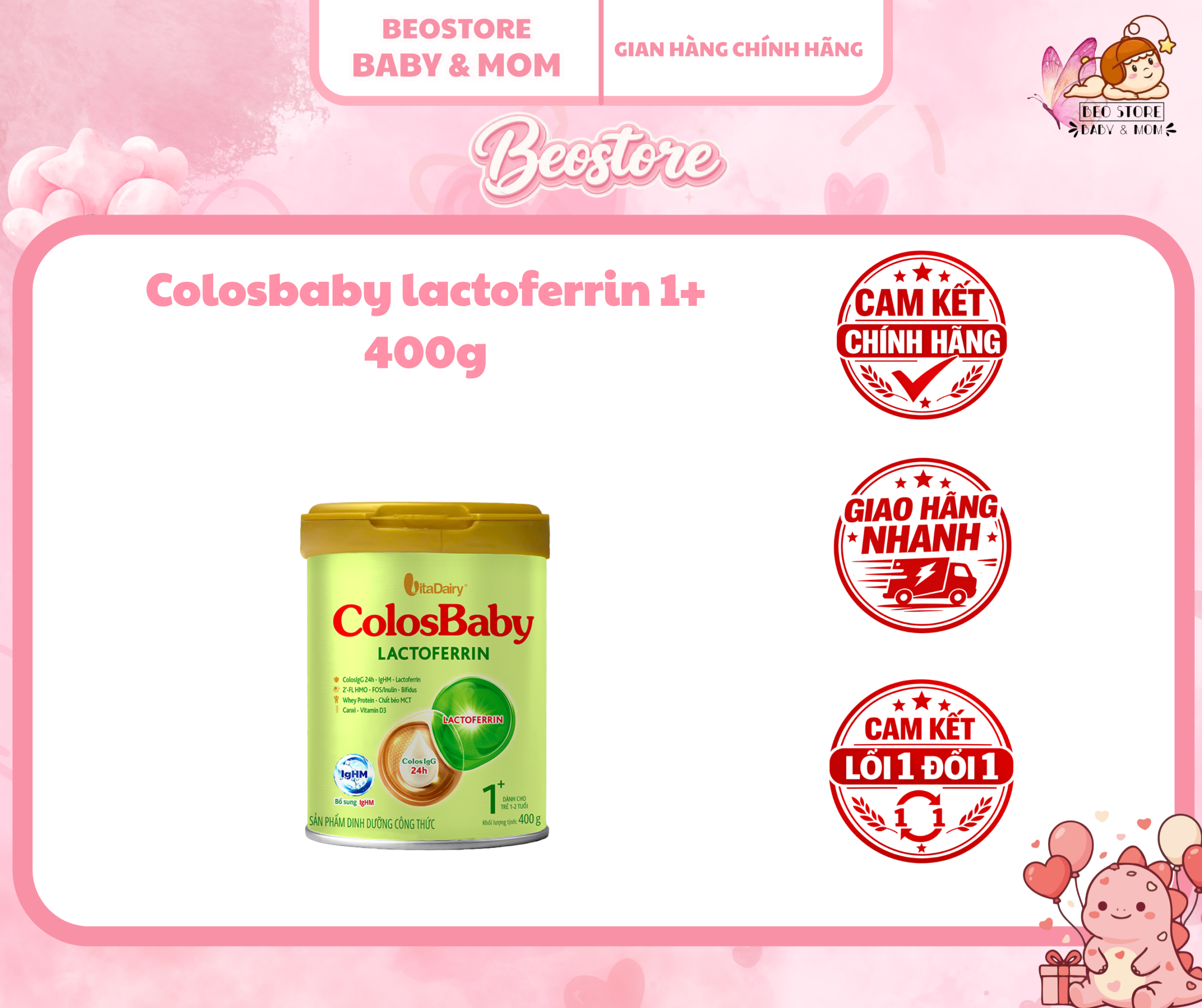 Sữa bột Colosbaby Lactoferrin (400G)