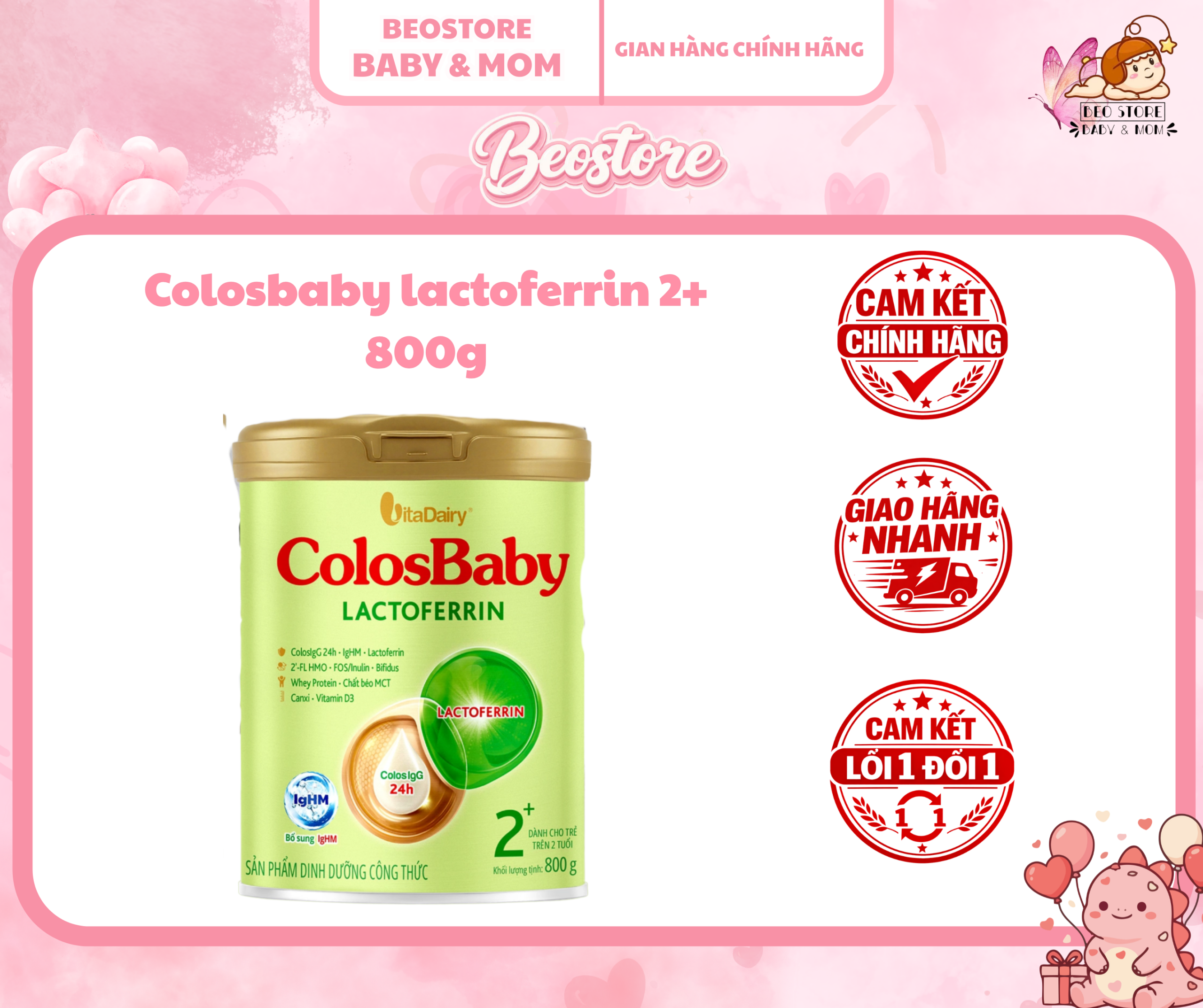 Sữa bột Colosbaby Lactoferrin (800G) - Ảnh 3
