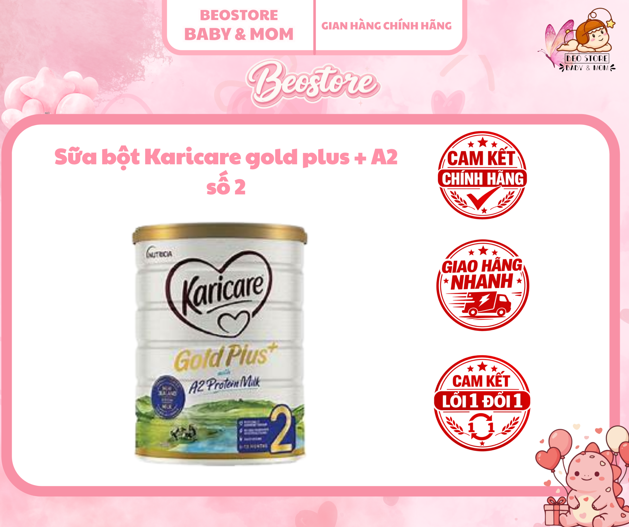 Sữa bột Karicare Gold plus + A2 - Úc- 900g - Ảnh 2