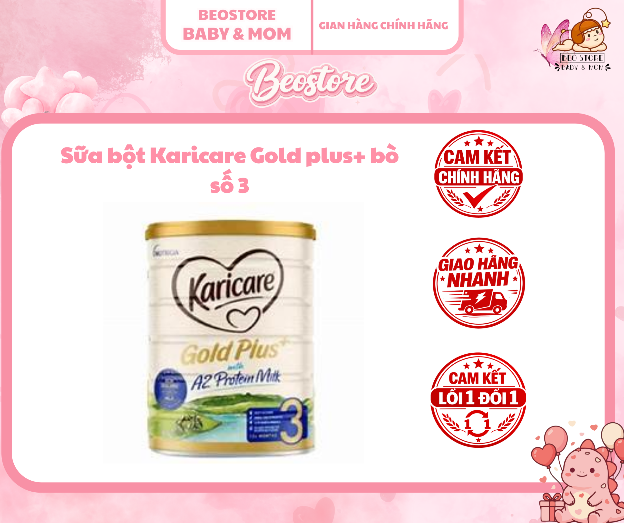 Sữa bột Karicare Gold plus + A2 - Úc- 900g - Ảnh 3