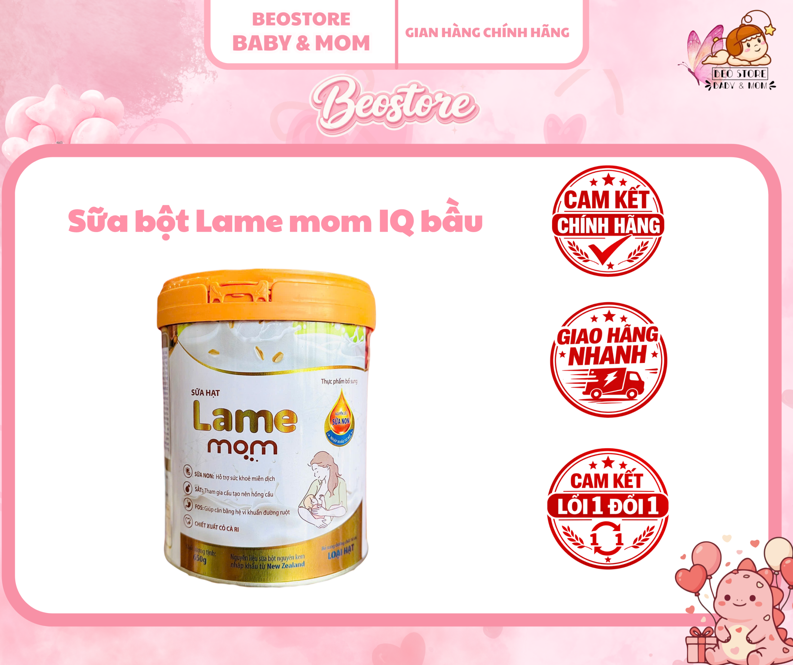 Sữa bột Lame Mom IQ bầu