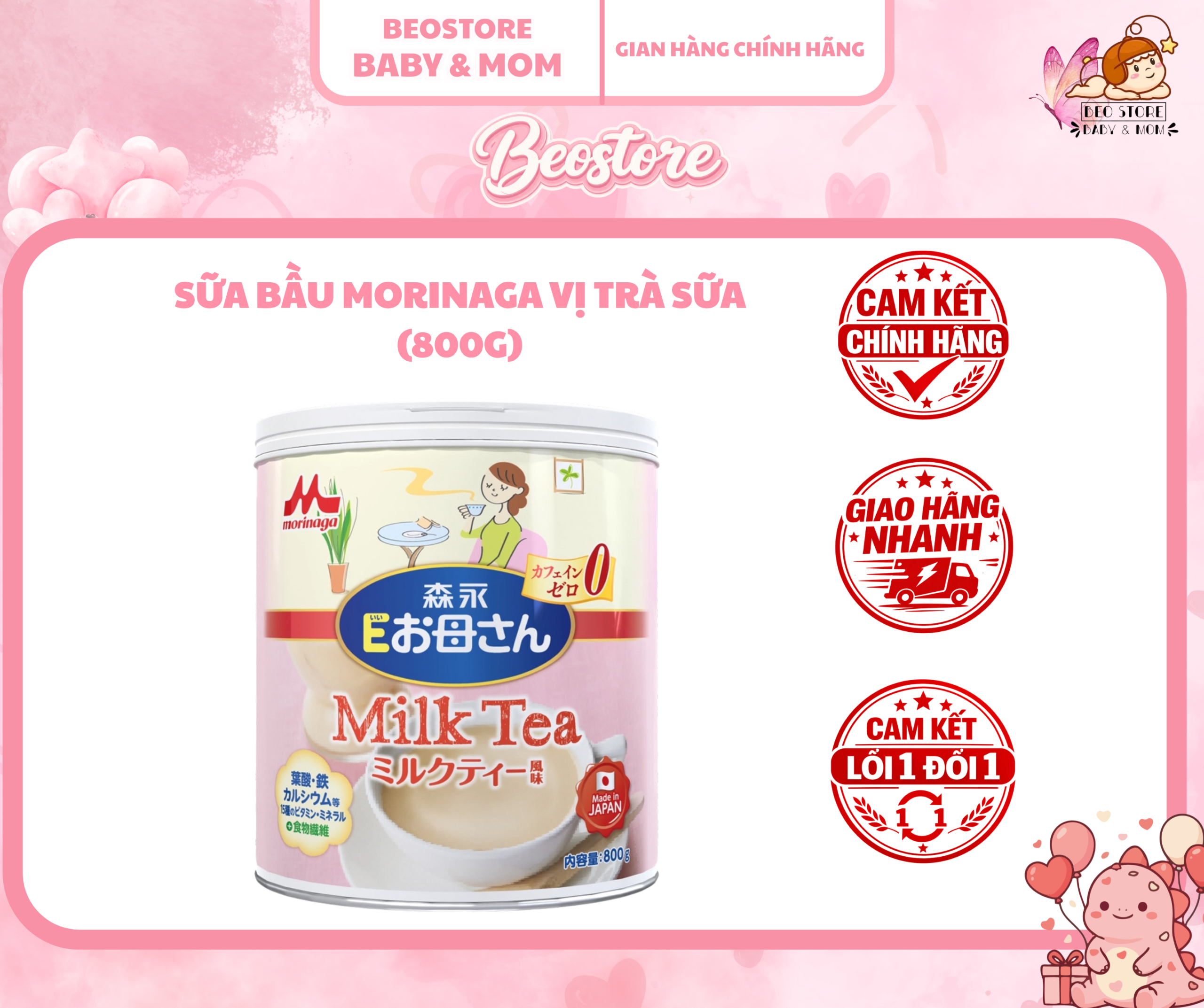 Sữa Bầu Morinaga Vị Trà Sữa