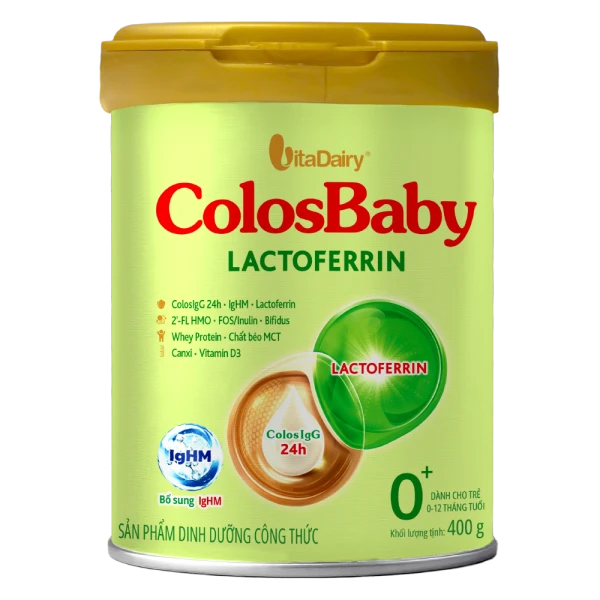 Sữa Bột ColosBaby Lactoferrin 0+ 400g